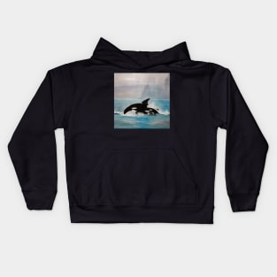 Orca Strait Series V- Duet - Salish Sea Kids Hoodie